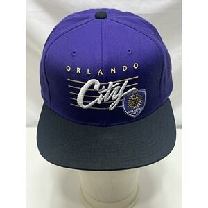 Orlando City SC Mitchell & Ness Purple & Black Adjustable Snapback Hat Mens OSFM